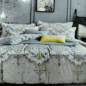 КПБ Butterfly сатин 1,5сп. в ассортименте  (нав.70*70*2; прост. 160*220; подод. 145*215) голубая упа