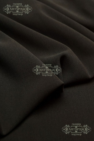 Ткань костюмная Меган, 85%Р, 10%R, 5%S, 210 г/м2, шир. 150 см, цв. - черный