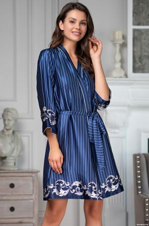Кимоно Mia Amore 8613 "Barocco" (L/XL синий)
