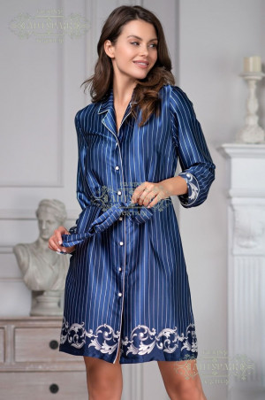 Рубашка Mia Amore 8617 "Barocco" (3XL синий)