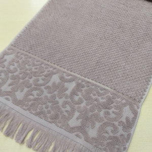 Полотенце PHILIPPUS махра жакард с бахромой 50*90 (1/6 ) LUX COTTON (Е837) WELOVIS