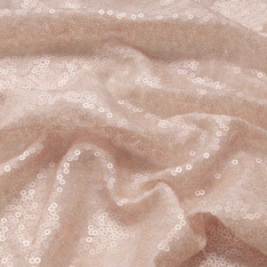 Трикотажное полотно Сетка с пайетками №17,188 г/м2, ш. 140 см, цв. - розовый беж