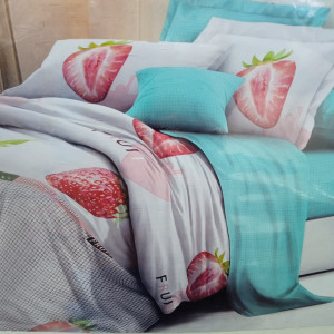 КПБ Butterfly Поплин Делюкс 1,5сп. 2 нав.70*70, прост.160*220, подод.145*215 рис. в ассортименте