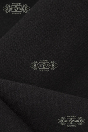 Трикотажное полотно Креп плательный 200626, 95% полиэстер, 5% спандекс, 152см, 260г/м2, цв. черный