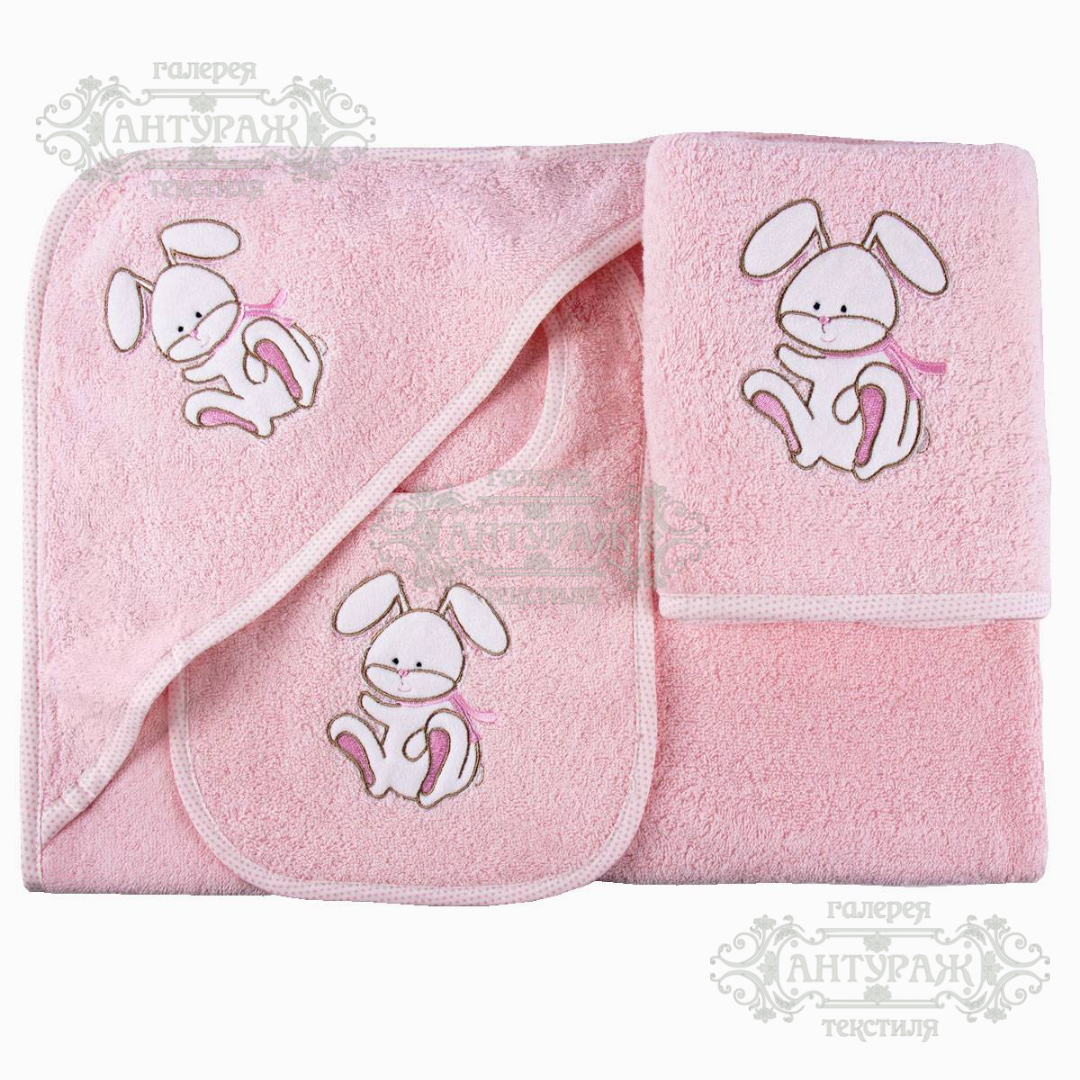 Набор для ванной Агуа детский Rabbit (Розовый)